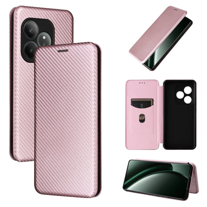 เคสโทรศัพท์หนังพลิกพื้นผิวคาร์บอนไฟเบอร์, For Realme Neo7x 5G, For Realme P3 Pro 5G, For Realme 14 Pro 5G Global, For Realme C75 4G, For Realme CT7 Pro, For Realme 13 Pro / 13 Pro+, For Realme GT 6 / GT 6T, For Realme GT Neo6 / GT Neo6 SE              ...