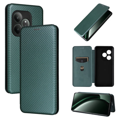 เคสโทรศัพท์หนังพลิกพื้นผิวคาร์บอนไฟเบอร์, For Realme Neo7x 5G, For Realme P3 Pro 5G, For Realme 14 Pro 5G Global, For Realme C75 4G, For Realme CT7 Pro, For Realme 13 Pro / 13 Pro+, For Realme GT 6 / GT 6T, For Realme GT Neo6 / GT Neo6 SE              ...