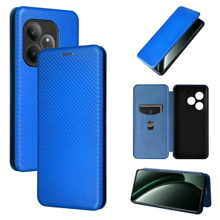 เคสโทรศัพท์หนังพลิกพื้นผิวคาร์บอนไฟเบอร์, For Realme Neo7x 5G, For Realme P3 Pro 5G, For Realme 14 Pro 5G Global, For Realme C75 4G, For Realme CT7 Pro, For Realme 13 Pro / 13 Pro+, For Realme GT 6 / GT 6T, For Realme GT Neo6 / GT Neo6 SE              ...