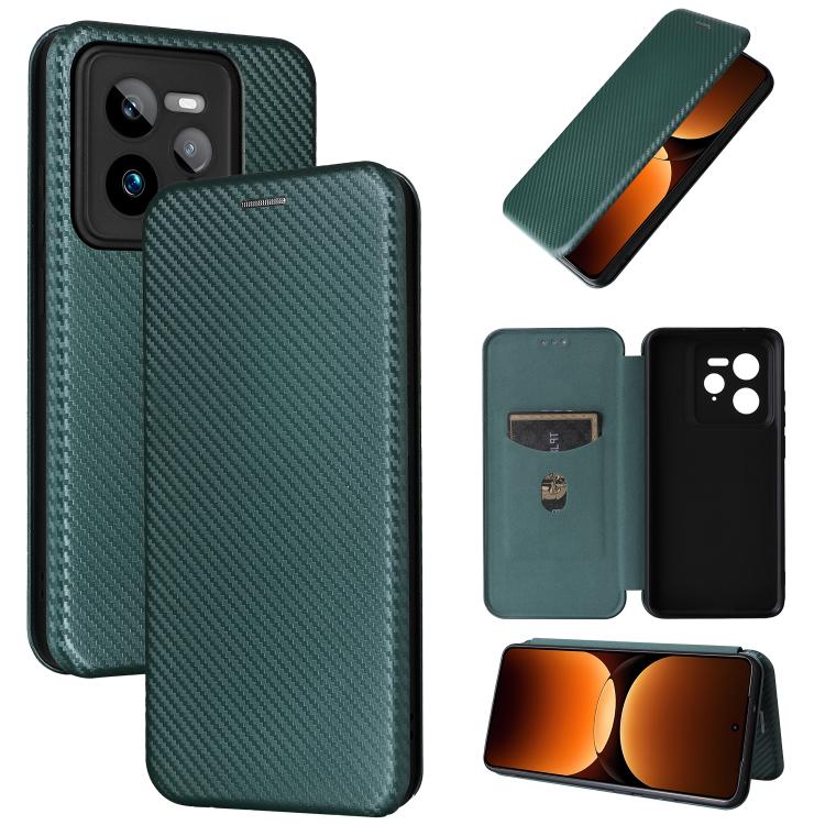 เคสโทรศัพท์หนังพลิกพื้นผิวคาร์บอนไฟเบอร์, For Realme Neo7x 5G, For Realme P3 Pro 5G, For Realme 14 Pro 5G Global, For Realme C75 4G, For Realme CT7 Pro, For Realme 13 Pro / 13 Pro+, For Realme GT 6 / GT 6T, For Realme GT Neo6 / GT Neo6 SE              ...