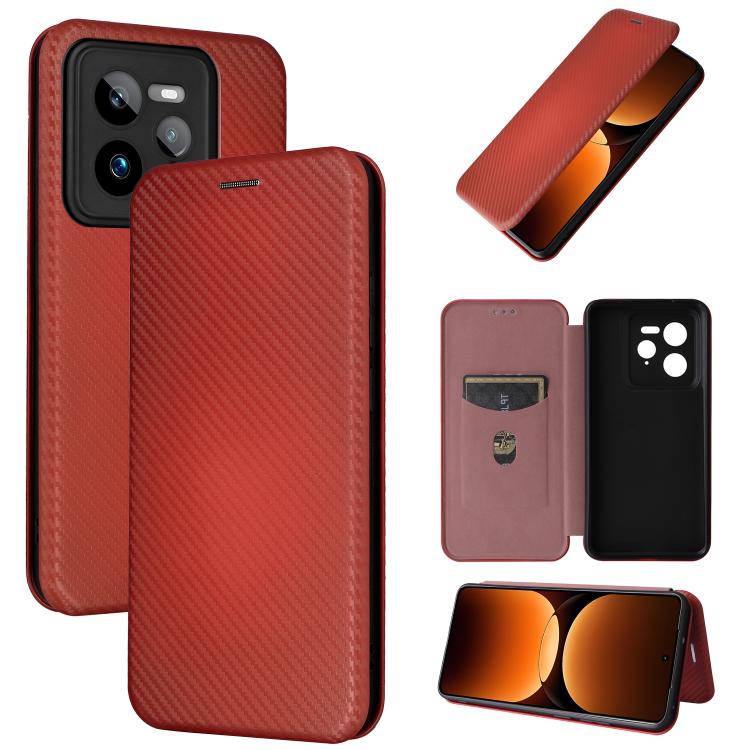 เคสโทรศัพท์หนังพลิกพื้นผิวคาร์บอนไฟเบอร์, For Realme Neo7x 5G, For Realme P3 Pro 5G, For Realme 14 Pro 5G Global, For Realme C75 4G, For Realme CT7 Pro, For Realme 13 Pro / 13 Pro+, For Realme GT 6 / GT 6T, For Realme GT Neo6 / GT Neo6 SE              ...