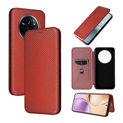 เคสโทรศัพท์หนังพลิกพื้นผิวคาร์บอนไฟเบอร์, For Realme Neo7x 5G, For Realme P3 Pro 5G, For Realme 14 Pro 5G Global, For Realme C75 4G, For Realme CT7 Pro, For Realme 13 Pro / 13 Pro+, For Realme GT 6 / GT 6T, For Realme GT Neo6 / GT Neo6 SE              ...