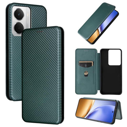 เคสโทรศัพท์หนังพลิกพื้นผิวคาร์บอนไฟเบอร์, For Realme Note 80 4G, For Realme 16 5G, For Realme 16 Pro+ 5G, For Realme 15x 5G India / C85 5G, For Realme C85 Pro 4G, For Realme 15T 5G, For Realme 15 5G / Realme 15 Pro 5G, For Realme GT 7 Global           ...