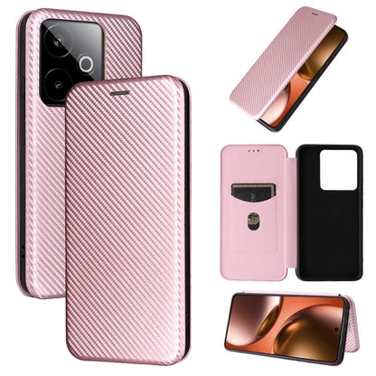 เคสโทรศัพท์หนังพลิกพื้นผิวคาร์บอนไฟเบอร์, For Realme Note 80 4G, For Realme 16 5G, For Realme 16 Pro+ 5G, For Realme 15x 5G India / C85 5G, For Realme C85 Pro 4G, For Realme 15T 5G, For Realme 15 5G / Realme 15 Pro 5G, For Realme GT 7 Global           ...