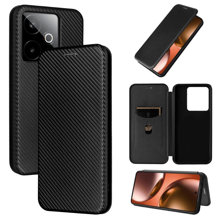 เคสโทรศัพท์หนังพลิกพื้นผิวคาร์บอนไฟเบอร์, For Realme Note 80 4G, For Realme 16 5G, For Realme 16 Pro+ 5G, For Realme 15x 5G India / C85 5G, For Realme C85 Pro 4G, For Realme 15T 5G, For Realme 15 5G / Realme 15 Pro 5G, For Realme GT 7 Global           ...