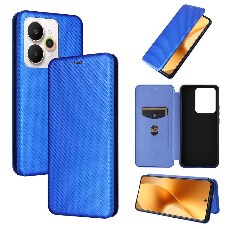 เคสโทรศัพท์หนังพลิกพื้นผิวคาร์บอนไฟเบอร์, For Realme Note 80 4G, For Realme 16 5G, For Realme 16 Pro+ 5G, For Realme 15x 5G India / C85 5G, For Realme C85 Pro 4G, For Realme 15T 5G, For Realme 15 5G / Realme 15 Pro 5G, For Realme GT 7 Global           ...