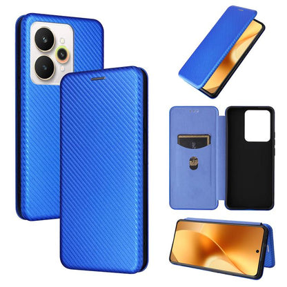 เคสโทรศัพท์หนังพลิกพื้นผิวคาร์บอนไฟเบอร์, For Realme Note 80 4G, For Realme 16 5G, For Realme 16 Pro+ 5G, For Realme 15x 5G India / C85 5G, For Realme C85 Pro 4G, For Realme 15T 5G, For Realme 15 5G / Realme 15 Pro 5G, For Realme GT 7 Global           ...