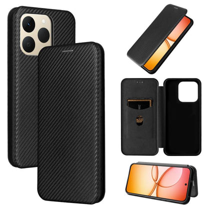 เคสโทรศัพท์หนังพลิกพื้นผิวคาร์บอนไฟเบอร์, For Realme Note 80 4G, For Realme 16 5G, For Realme 16 Pro+ 5G, For Realme 15x 5G India / C85 5G, For Realme C85 Pro 4G, For Realme 15T 5G, For Realme 15 5G / Realme 15 Pro 5G, For Realme GT 7 Global           ...