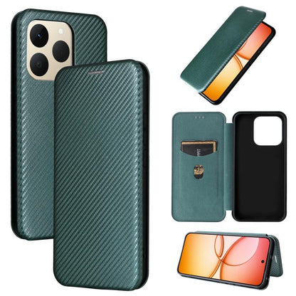 เคสโทรศัพท์หนังพลิกพื้นผิวคาร์บอนไฟเบอร์, For Realme Note 80 4G, For Realme 16 5G, For Realme 16 Pro+ 5G, For Realme 15x 5G India / C85 5G, For Realme C85 Pro 4G, For Realme 15T 5G, For Realme 15 5G / Realme 15 Pro 5G, For Realme GT 7 Global           ...