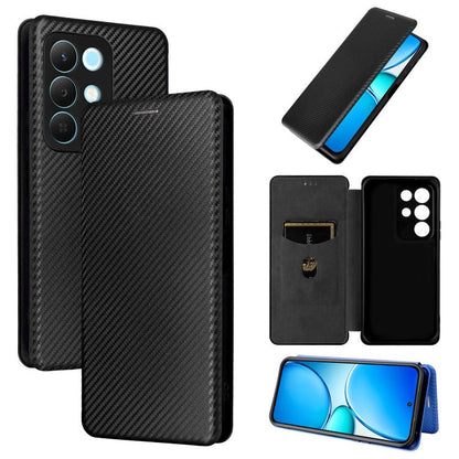 เคสโทรศัพท์หนังพลิกพื้นผิวคาร์บอนไฟเบอร์, For Realme Note 80 4G, For Realme 16 5G, For Realme 16 Pro+ 5G, For Realme 15x 5G India / C85 5G, For Realme C85 Pro 4G, For Realme 15T 5G, For Realme 15 5G / Realme 15 Pro 5G, For Realme GT 7 Global           ...