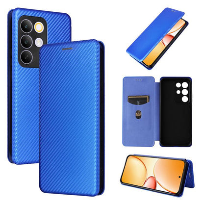 เคสโทรศัพท์หนังพลิกพื้นผิวคาร์บอนไฟเบอร์, For Realme Note 80 4G, For Realme 16 5G, For Realme 16 Pro+ 5G, For Realme 15x 5G India / C85 5G, For Realme C85 Pro 4G, For Realme 15T 5G, For Realme 15 5G / Realme 15 Pro 5G, For Realme GT 7 Global           ...