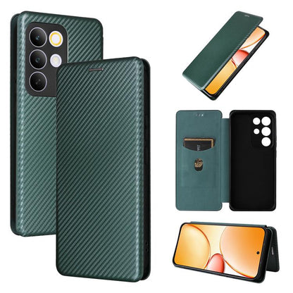 เคสโทรศัพท์หนังพลิกพื้นผิวคาร์บอนไฟเบอร์, For Realme Note 80 4G, For Realme 16 5G, For Realme 16 Pro+ 5G, For Realme 15x 5G India / C85 5G, For Realme C85 Pro 4G, For Realme 15T 5G, For Realme 15 5G / Realme 15 Pro 5G, For Realme GT 7 Global           ...