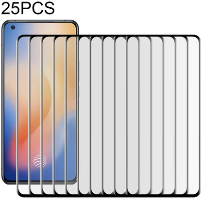 25 PCS 3D Curved Edge ฟิล์มกระจกนิรภัยเต็มจอ, For OnePlus 8 / 8 5G UW Verizon, For OnePlus 8 Pro, For Vivo X50 Pro / X50 Pro+, For Vivo X50