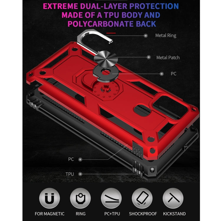 เคสกันกระแทก TPU + PC พร้อมตัวยึดหมุนได้ 360 องศา, For Samsung Galaxy A21s, For Samsung Galaxy A51 5G, For Samsung Galaxy A71 5G, For Samsung Galaxy S10 Lite / M80s / A91