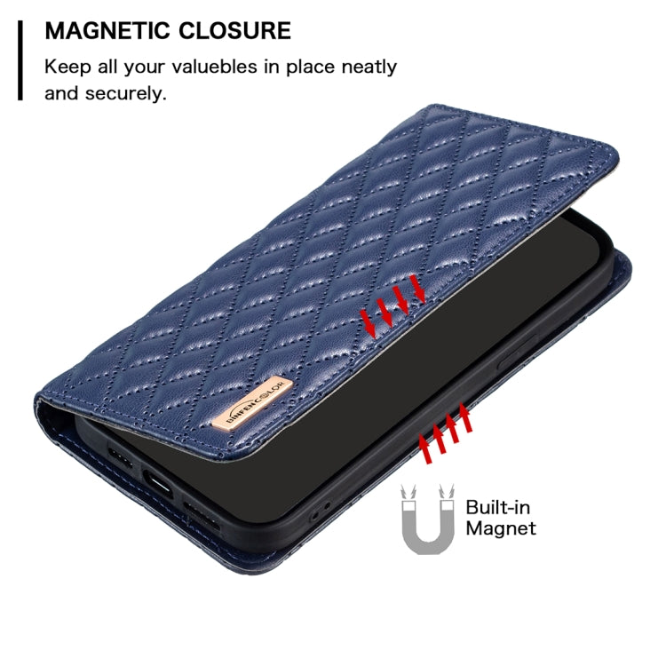 เคสโทรศัพท์หนังพลิกแม่เหล็ก Diamond Lattice, For iPhone 15 Pro Max, For iPhone 15 Pro, For iPhone 15 Plus, For iPhone 15