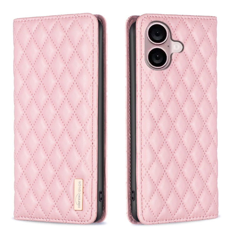 เคสโทรศัพท์หนังพลิกแม่เหล็ก Diamond Lattice, For iPhone 17 Pro Max, For iPhone 17 Pro, For iPhone 17, For iPhone Air, For iPhone 16 Pro Max, For iPhone 16 Pro, For iPhone 16 Plus, For iPhone 16