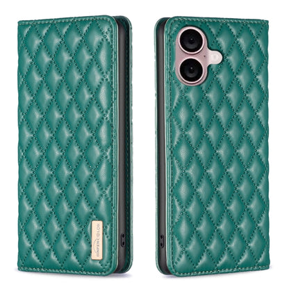 เคสโทรศัพท์หนังพลิกแม่เหล็ก Diamond Lattice, For iPhone 17 Pro Max, For iPhone 17 Pro, For iPhone 17, For iPhone Air, For iPhone 16 Pro Max, For iPhone 16 Pro, For iPhone 16 Plus, For iPhone 16