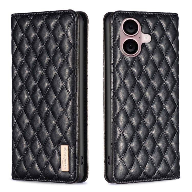 เคสโทรศัพท์หนังพลิกแม่เหล็ก Diamond Lattice, For iPhone 17 Pro Max, For iPhone 17 Pro, For iPhone 17, For iPhone Air, For iPhone 16 Pro Max, For iPhone 16 Pro, For iPhone 16 Plus, For iPhone 16