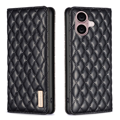 เคสโทรศัพท์หนังพลิกแม่เหล็ก Diamond Lattice, For iPhone 17 Pro Max, For iPhone 17 Pro, For iPhone 17, For iPhone Air, For iPhone 16 Pro Max, For iPhone 16 Pro, For iPhone 16 Plus, For iPhone 16