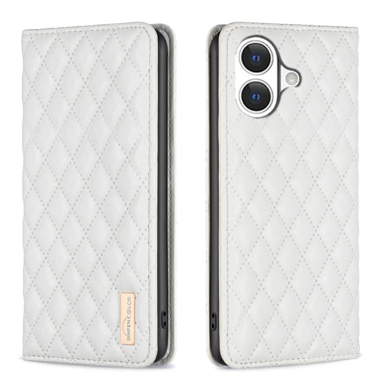 เคสโทรศัพท์หนังพลิกแม่เหล็ก Diamond Lattice, For iPhone 17 Pro Max, For iPhone 17 Pro, For iPhone 17, For iPhone Air, For iPhone 16 Pro Max, For iPhone 16 Pro, For iPhone 16 Plus, For iPhone 16