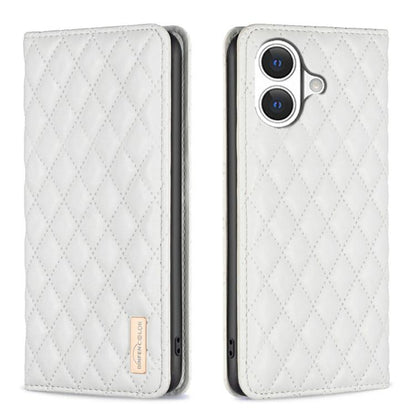 เคสโทรศัพท์หนังพลิกแม่เหล็ก Diamond Lattice, For iPhone 17 Pro Max, For iPhone 17 Pro, For iPhone 17, For iPhone Air, For iPhone 16 Pro Max, For iPhone 16 Pro, For iPhone 16 Plus, For iPhone 16