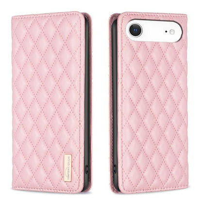 เคสโทรศัพท์หนังพลิกแม่เหล็ก Diamond Lattice, For iPhone 17 Pro Max, For iPhone 17 Pro, For iPhone 17, For iPhone Air, For iPhone 16 Pro Max, For iPhone 16 Pro, For iPhone 16 Plus, For iPhone 16