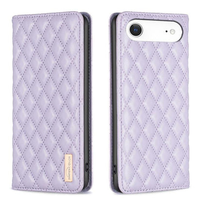 เคสโทรศัพท์หนังพลิกแม่เหล็ก Diamond Lattice, For iPhone 17 Pro Max, For iPhone 17 Pro, For iPhone 17, For iPhone Air, For iPhone 16 Pro Max, For iPhone 16 Pro, For iPhone 16 Plus, For iPhone 16