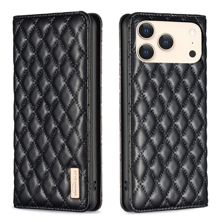 เคสโทรศัพท์หนังพลิกแม่เหล็ก Diamond Lattice, For iPhone 17 Pro Max, For iPhone 17 Pro, For iPhone 17, For iPhone Air, For iPhone 16 Pro Max, For iPhone 16 Pro, For iPhone 16 Plus, For iPhone 16
