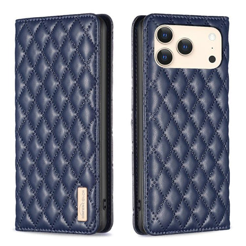 เคสโทรศัพท์หนังพลิกแม่เหล็ก Diamond Lattice, For iPhone 17 Pro Max, For iPhone 17 Pro, For iPhone 17, For iPhone Air, For iPhone 16 Pro Max, For iPhone 16 Pro, For iPhone 16 Plus, For iPhone 16
