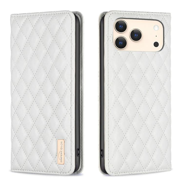 เคสโทรศัพท์หนังพลิกแม่เหล็ก Diamond Lattice, For iPhone 17 Pro Max, For iPhone 17 Pro, For iPhone 17, For iPhone Air, For iPhone 16 Pro Max, For iPhone 16 Pro, For iPhone 16 Plus, For iPhone 16