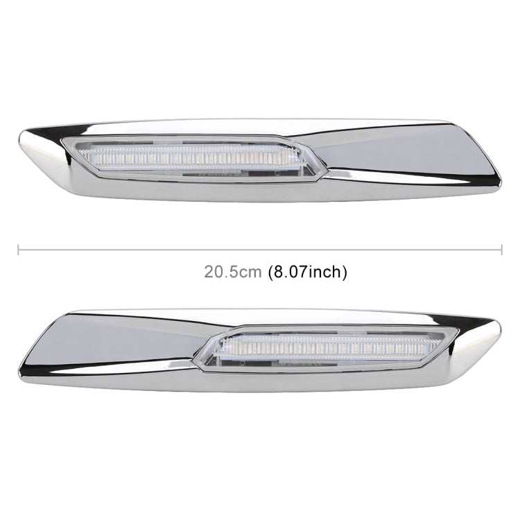 2 PCS Car Fender Light LED Leaf Board Side DC12V / 1.7W สำหรับ BMW, แสงสีเหลือง, A, C, D, F
