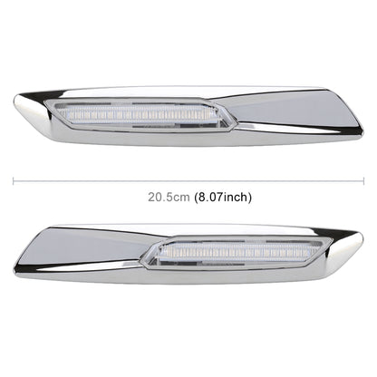 2 PCS Car Fender Light LED Leaf Board Side DC12V / 1.7W สำหรับ BMW, แสงสีเหลือง, A, C, D, F