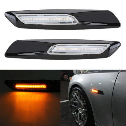 2 PCS Car Fender Light LED Leaf Board Side DC12V / 1.7W สำหรับ BMW, แสงสีเหลือง, A, C, D, F