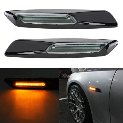 2 PCS Car Fender Light LED Leaf Board Side DC12V / 1.7W สำหรับ BMW, แสงสีเหลือง, A, C, D, F