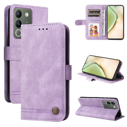 เคสโทรศัพท์หนังปุ่มโลหะ Skin Feel Life Tree, For vivo Y100 5G IDN / Y200e 5G Global, For vivo Y03 4G, For vivo Y200 / V29e Global, For vivo Y17s, For vivo Y36 4G / 5G Foreign, For vivo Y78 5G Foreign