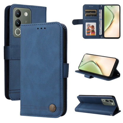 เคสโทรศัพท์หนังปุ่มโลหะ Skin Feel Life Tree, For vivo Y100 5G IDN / Y200e 5G Global, For vivo Y03 4G, For vivo Y200 / V29e Global, For vivo Y17s, For vivo Y36 4G / 5G Foreign, For vivo Y78 5G Foreign