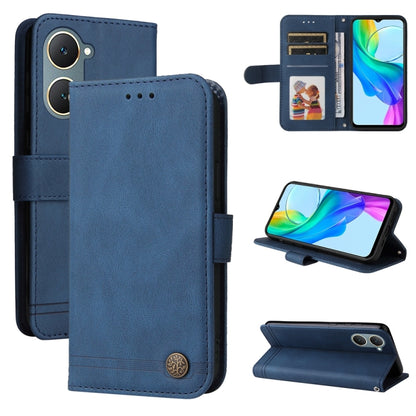 เคสโทรศัพท์หนังปุ่มโลหะ Skin Feel Life Tree, For vivo Y100 5G IDN / Y200e 5G Global, For vivo Y03 4G, For vivo Y200 / V29e Global, For vivo Y17s, For vivo Y36 4G / 5G Foreign, For vivo Y78 5G Foreign