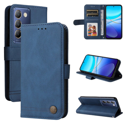 เคสโทรศัพท์หนังปุ่มโลหะ Skin Feel Life Tree, For vivo Y100 5G IDN / Y200e 5G Global, For vivo Y03 4G, For vivo Y200 / V29e Global, For vivo Y17s, For vivo Y36 4G / 5G Foreign, For vivo Y78 5G Foreign