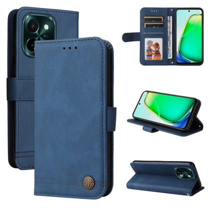 เคสโทรศัพท์หนังปุ่มโลหะ Skin Feel Life Tree, For vivo Y19s, For vivo X200, For vivo X200 Pro mini, For vivo X200 Pro, For vivo V40 Lite 4G / 5G IDN, For vivo Y300 Pro, For vivo Y28 4G Global, For vivo Y38 5G / T3x 5G Global                             ...