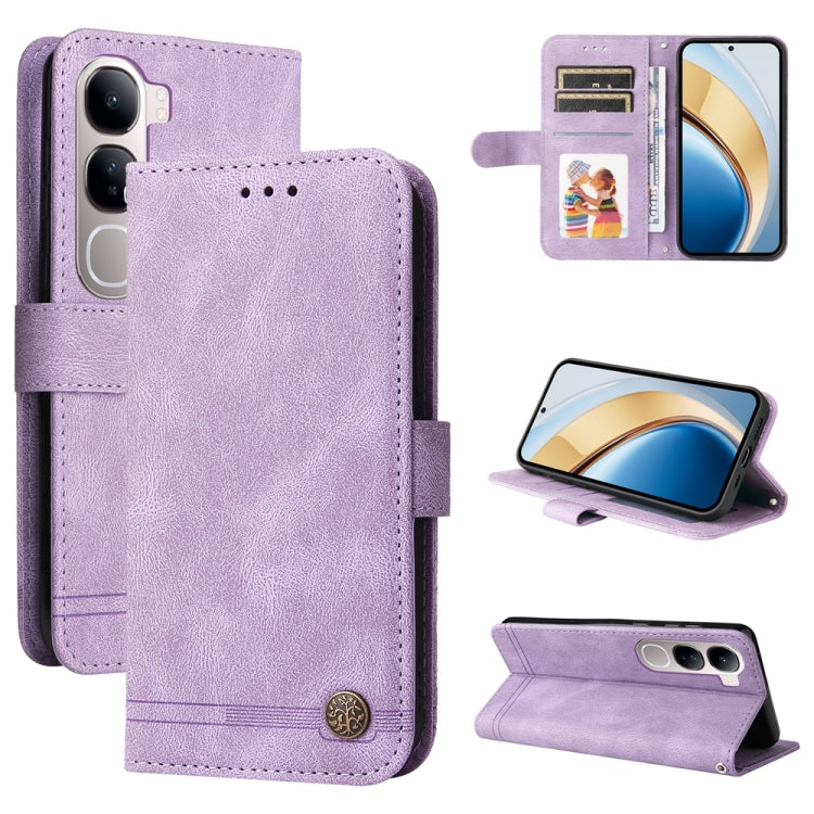 เคสโทรศัพท์หนังปุ่มโลหะ Skin Feel Life Tree, For vivo Y19s, For vivo X200, For vivo X200 Pro mini, For vivo X200 Pro, For vivo V40 Lite 4G / 5G IDN, For vivo Y300 Pro, For vivo Y28 4G Global, For vivo Y38 5G / T3x 5G Global                             ...