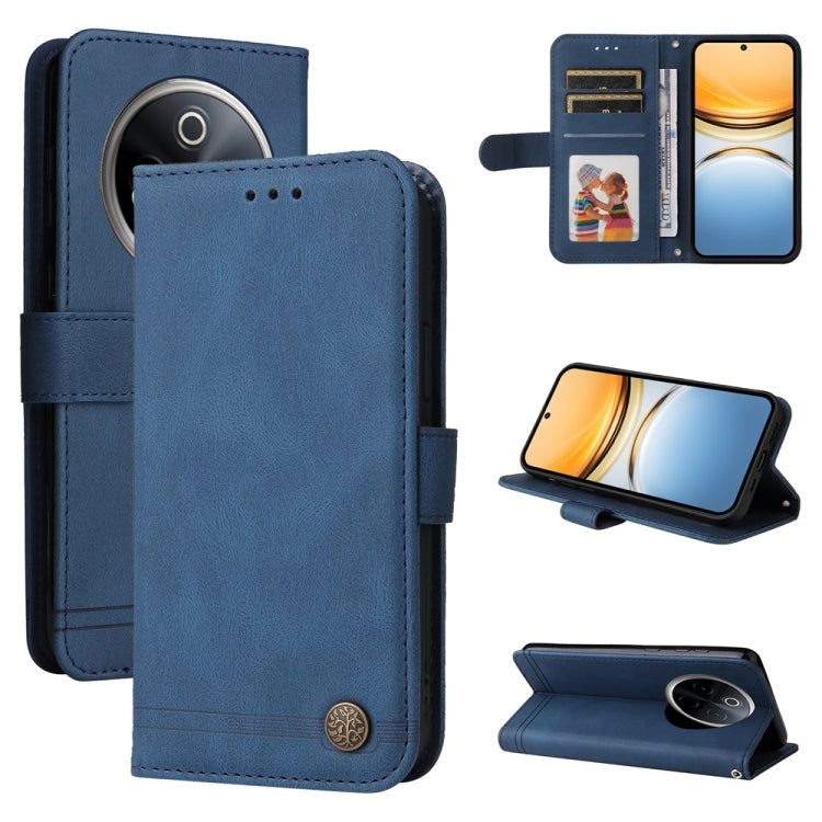 เคสโทรศัพท์หนังปุ่มโลหะ Skin Feel Life Tree, For vivo Y19s, For vivo X200, For vivo X200 Pro mini, For vivo X200 Pro, For vivo V40 Lite 4G / 5G IDN, For vivo Y300 Pro, For vivo Y28 4G Global, For vivo Y38 5G / T3x 5G Global                             ...