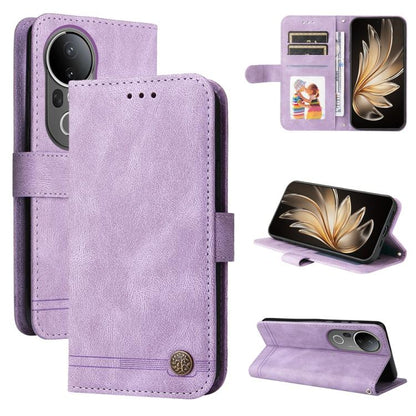 เคสโทรศัพท์หนังปุ่มโลหะ Skin Feel Life Tree, For vivo S20 Pro, For vivo Y19s, For vivo X200, For vivo X200 Pro mini, For vivo X200 Pro, For vivo V40 Lite 4G / 5G IDN, For vivo Y300 Pro, For vivo Y28 4G Global, For vivo Y38 5G / T3x 5G Global