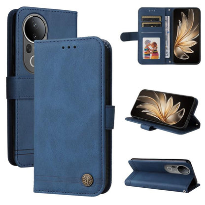 เคสโทรศัพท์หนังปุ่มโลหะ Skin Feel Life Tree, For vivo S20 Pro, For vivo Y19s, For vivo X200, For vivo X200 Pro mini, For vivo X200 Pro, For vivo V40 Lite 4G / 5G IDN, For vivo Y300 Pro, For vivo Y28 4G Global, For vivo Y38 5G / T3x 5G Global