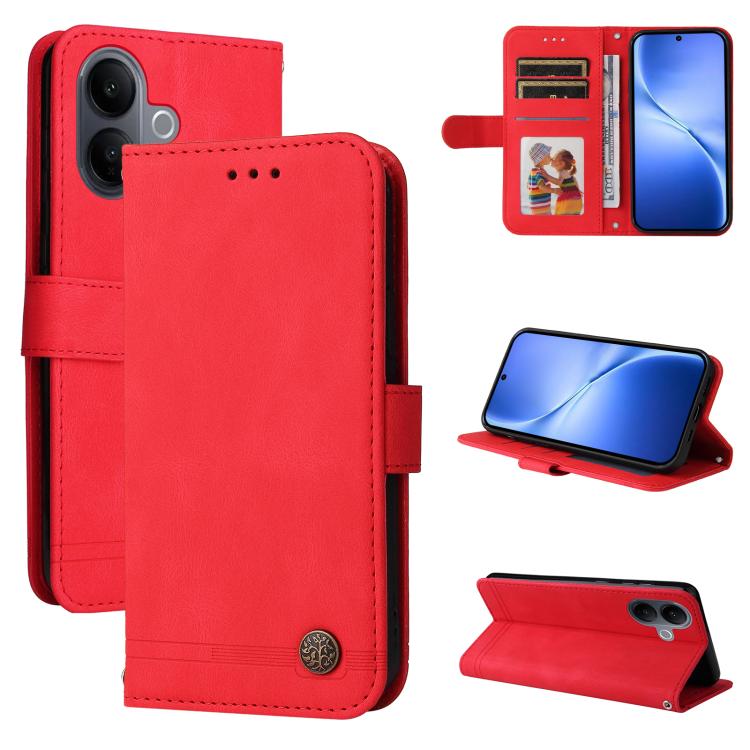 เคสโทรศัพท์หนังปุ่มโลหะ Skin Feel Life Tree, For vivo Y21 5G 2026 / vivo Y05 4G, For vivo V70 FE 5G, For vivo S50 5G / V70 5G, For vivo Y500 Pro 5G, For vivo X300 Pro, For vivo X300, For vivo V60 Lite 4G / 5G, For vivo Y31 5G 2025, For vivo Y400 5G