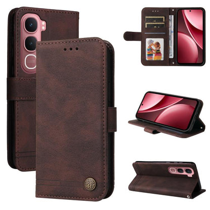 เคสโทรศัพท์หนังปุ่มโลหะ Skin Feel Life Tree, For vivo Y21 5G 2026 / vivo Y05 4G, For vivo V70 FE 5G, For vivo S50 5G / V70 5G, For vivo Y500 Pro 5G, For vivo X300 Pro, For vivo X300, For vivo V60 Lite 4G / 5G, For vivo Y31 5G 2025, For vivo Y400 5G