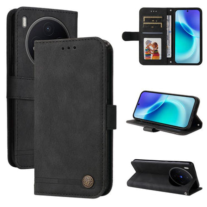 เคสโทรศัพท์หนังปุ่มโลหะ Skin Feel Life Tree, For vivo Y21 5G 2026 / vivo Y05 4G, For vivo V70 FE 5G, For vivo S50 5G / V70 5G, For vivo Y500 Pro 5G, For vivo X300 Pro, For vivo X300, For vivo V60 Lite 4G / 5G, For vivo Y31 5G 2025, For vivo Y400 5G