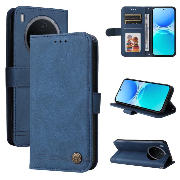 เคสโทรศัพท์หนังปุ่มโลหะ Skin Feel Life Tree, For vivo Y21 5G 2026 / vivo Y05 4G, For vivo V70 FE 5G, For vivo S50 5G / V70 5G, For vivo Y500 Pro 5G, For vivo X300 Pro, For vivo X300, For vivo V60 Lite 4G / 5G, For vivo Y31 5G 2025, For vivo Y400 5G