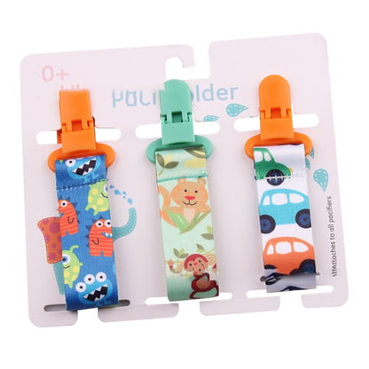 3 ชิ้น/เซ็ต Baby Teething ของเล่นหนา Pacifier Chain, การจัดส่งสีแบบสุ่ม