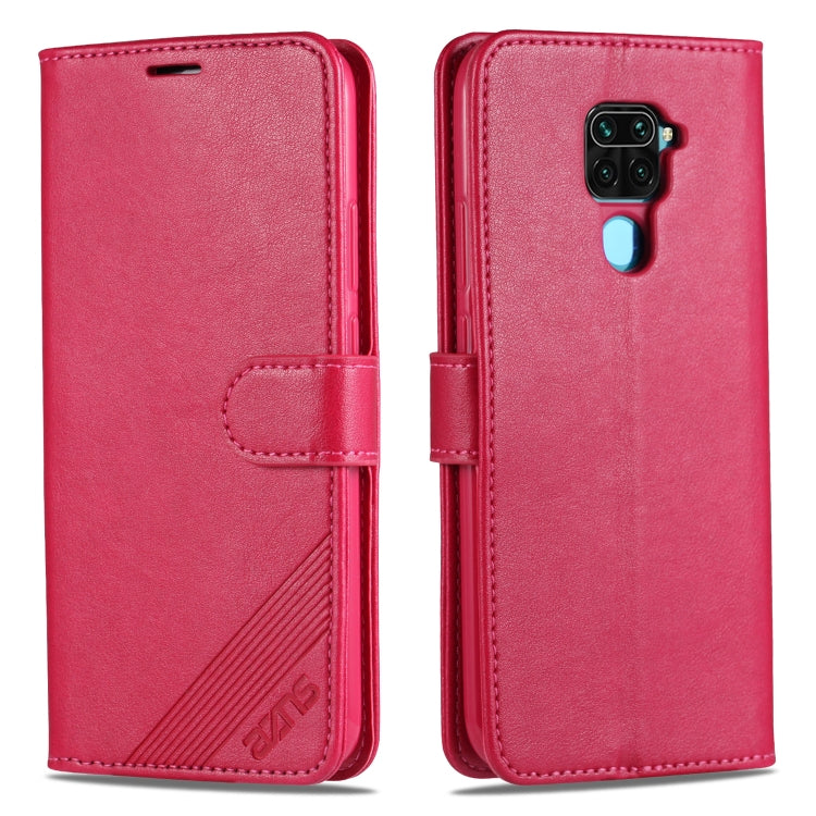 AZNS Sheepskin Texture ซองหนังพลิกแนวนอนพร้อมตัวยึดและช่องเสียบการ์ดและกระเป๋าสตางค์, For iPhone 11, For iPhone 11 Pro, For iPhone 11 Pro Max, For Xiaomi Redmi 8 / 8A, For Xiaomi Redmi 10X 4G / Note 9, For Xiaomi Redmi K20 / K20 Pro, For Xiaomi Redmi K...