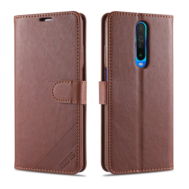 AZNS Sheepskin Texture ซองหนังพลิกแนวนอนพร้อมตัวยึดและช่องเสียบการ์ดและกระเป๋าสตางค์, For iPhone 11, For iPhone 11 Pro, For iPhone 11 Pro Max, For Xiaomi Redmi 8 / 8A, For Xiaomi Redmi 10X 4G / Note 9, For Xiaomi Redmi K20 / K20 Pro, For Xiaomi Redmi K...